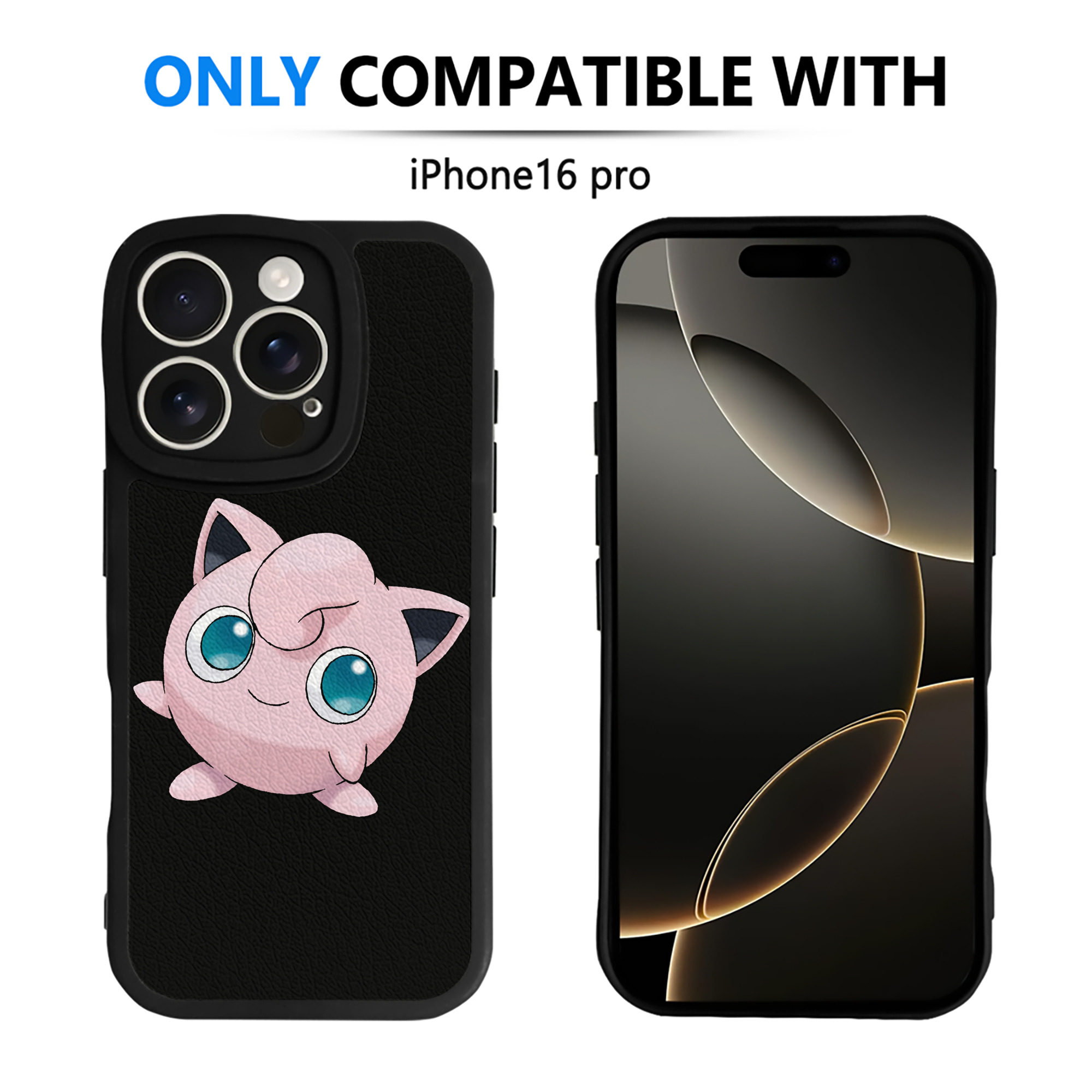 （画像用） ポケットモンスター Pokémon 【iPhone 16シリーズ対応】シリコンスマホケース（レザー調） 材質：シリコン